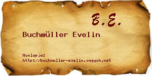 Buchmüller Evelin névjegykártya